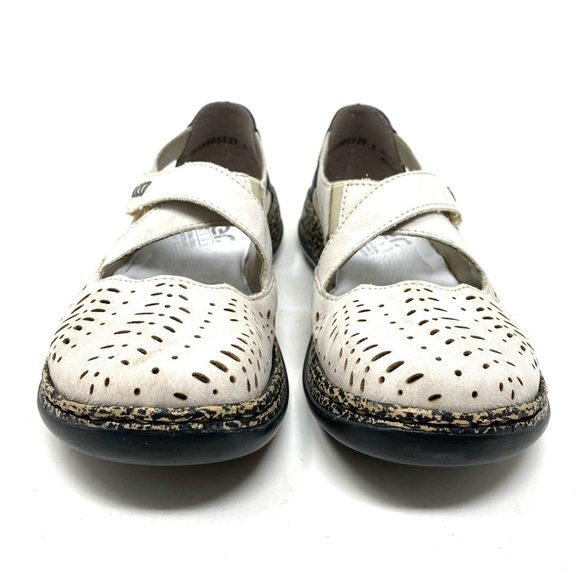 Rieker Leather Daisy Mary Jane 46375-60 Marble Jeans - Picture 3 of 7